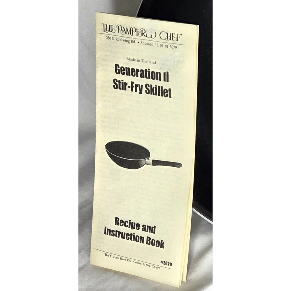 New Pampered Chef Generation II Non-Stick Stir-Fry Wok Skillet #2020 Cookware